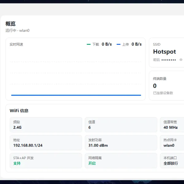FnWifi飞牛应用-在飞牛上利用无线网卡开启热点